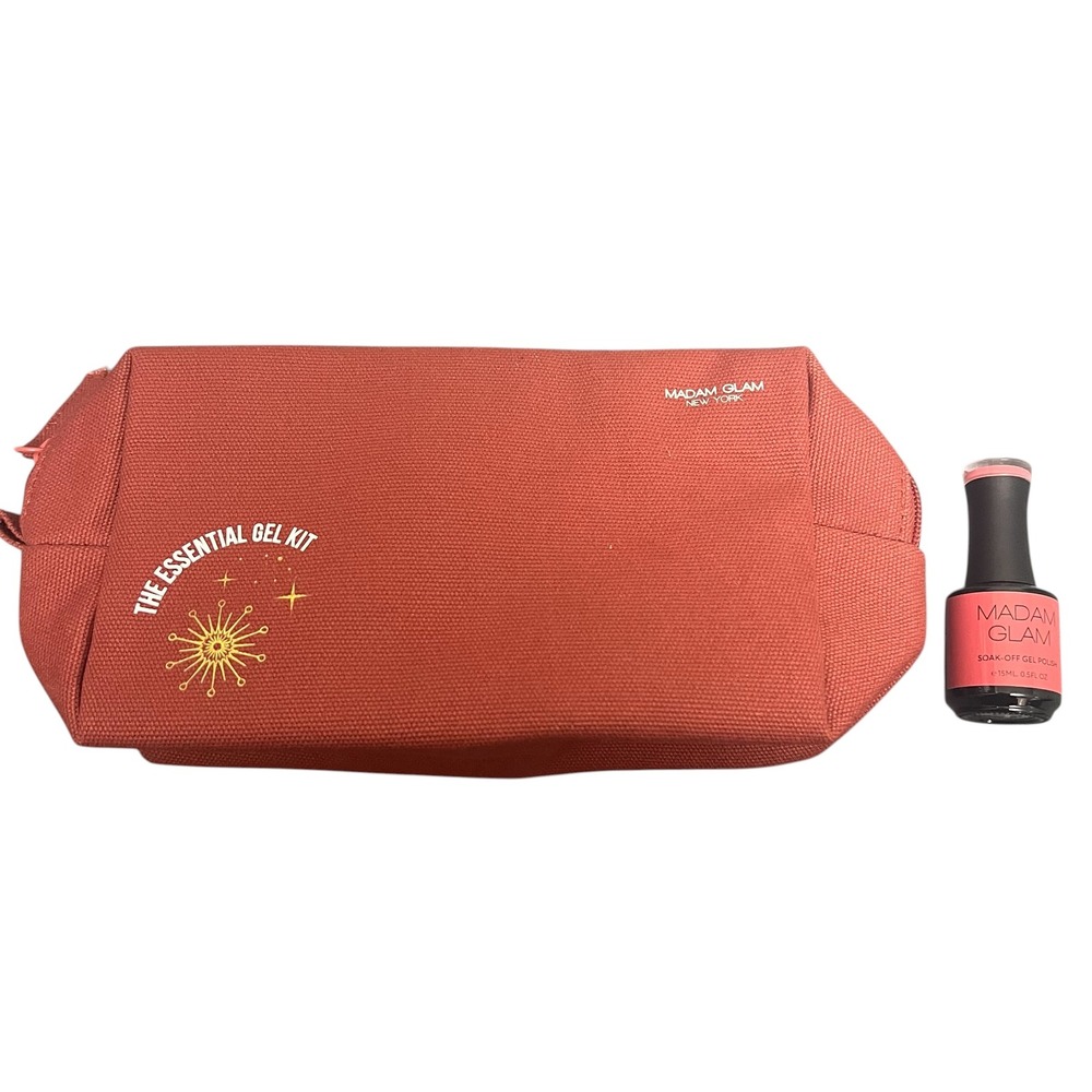 Madam Glam Essential Gel Kit Pouch and Tulip Flame Soak Off Gel Polish Set New